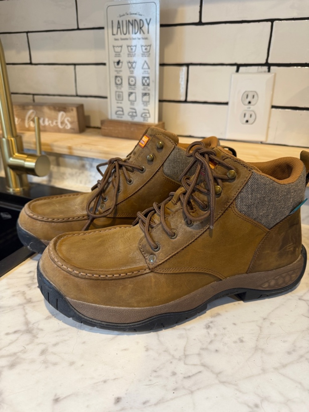 Twisted Brown Leather Casual Lace-Up Twisted X work boots